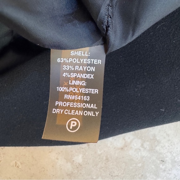 Calvin Klein Black Zipper Embellished Sleeveless Sheath Women Size 2 Knee Length - Picture 16 of 16